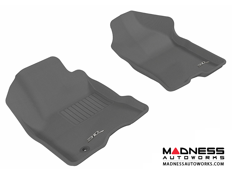 Ford Focus Floor Mats (Set of 2) - Front - Gray by 3D MAXpider
